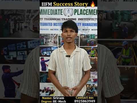 Sriram - Success Story | HVAC Training | IIFM Academy