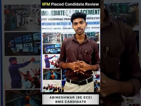 IIFM Success Story | Abineshwar Journey from BMS Training to BMS Engineer at Chennai Trade Center!