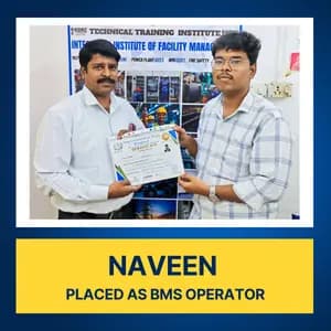 BMS Engineer placement success from IIFM Academy Chennai Building Management System training