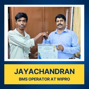 Successful BMS Engineer campus placement from IIFM Academy Chennai