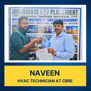 HVAC Operator student placement through IIFM Academy Chennai HVAC course