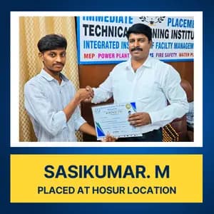 Successful HVAC Technician campus placement from IIFM Academy Chennai