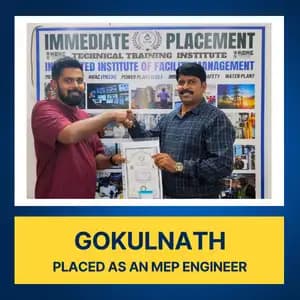 Successful MEP Engineer placement from IIFM Academy Chennai MEP program